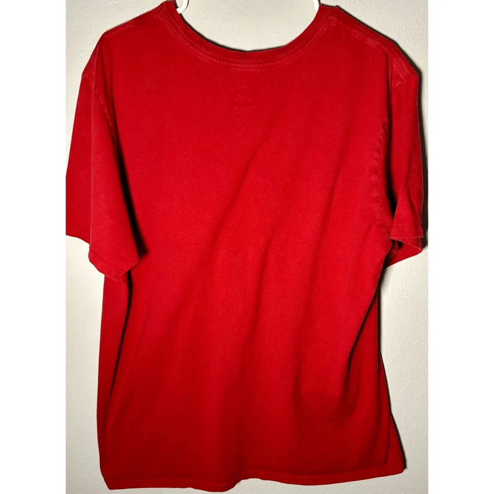 Jordan Red Graphic Red T-shirt Leopard Print Jumpman Sz XL